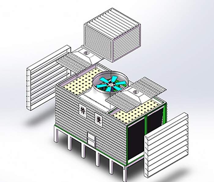 工业横流冷却塔适用于场所和应用范围